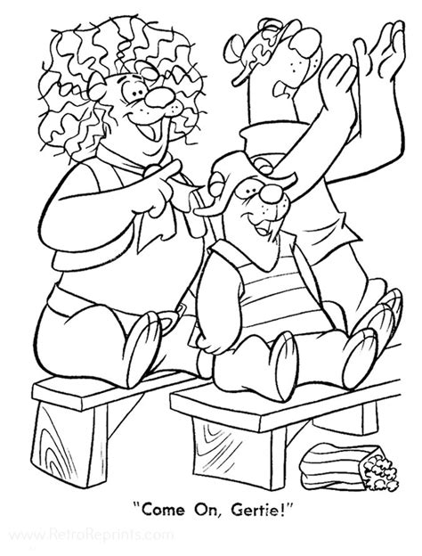 Hair Bear Bunch The Coloring Pages Coloring Books At Retro Reprints