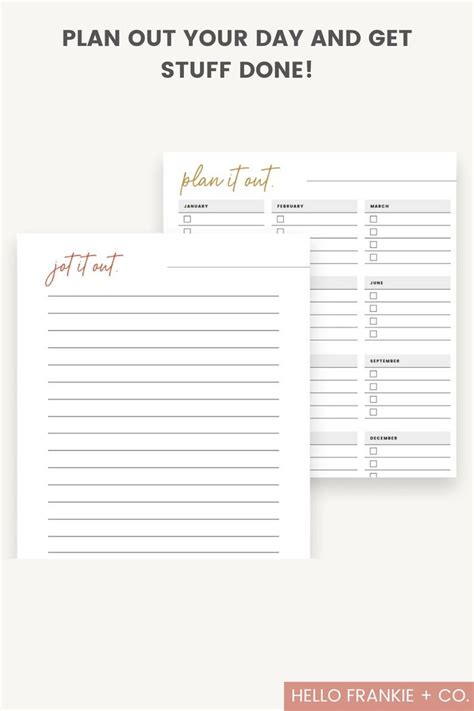 Etsy Productivity Printable Planner Daily Productivity Etsy In 2020