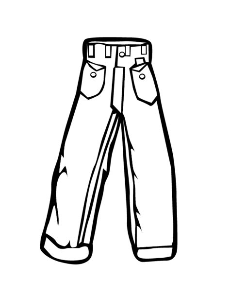 Trousers Coloring Page Coloring Pages