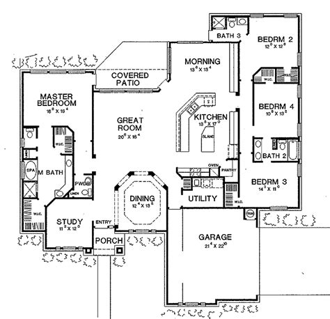 Maybe you would like to learn more about one of these? Ranch Style House Plan - 4 Beds 3.5 Baths 2661 Sq/Ft Plan ...