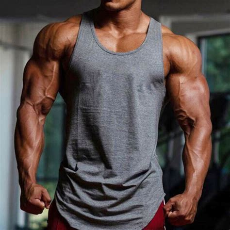 Maandbaby Mens Muscle Sleeveless Tank Top T Shirt Bodybuilding Sport