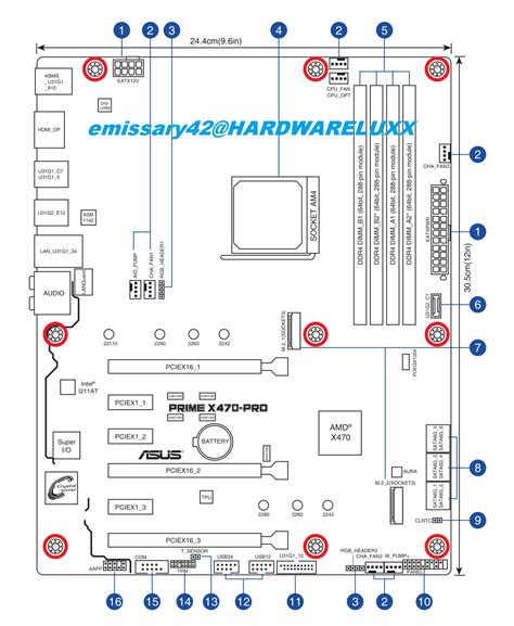 Asus Amd X470 Motherboard Layout Drawings And Specs Sheets Leaked