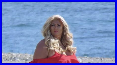 Towies Gemma Collins Shows Off Curves In Y Red Swimsuit On Beach As