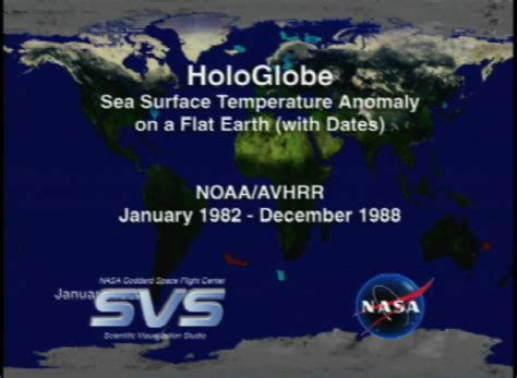 Svs Hologlobe Sea Surface Temperature Anomaly On A Flat Earth With