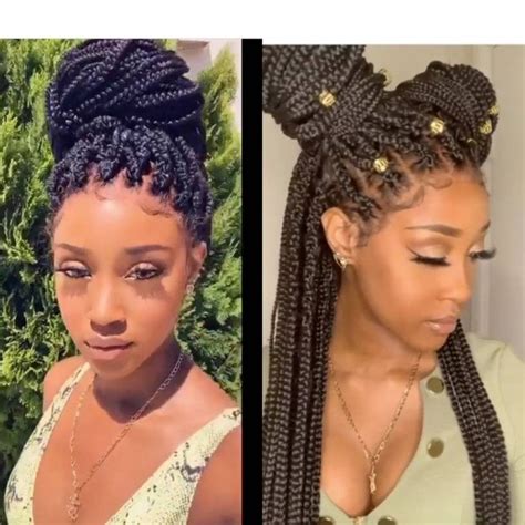 Hair braids you can use comfortably in daily life. Medium knotless box braids wig for black women cornrows ...