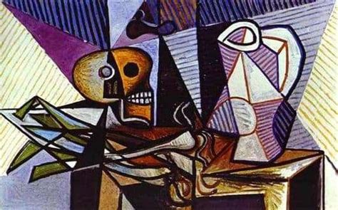 Since it is dominated by the analysis of form, this first stage is usually referred to as analytic cubism. Description of the painting by Pablo Picasso "Still Life ...