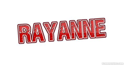 Rayanne ロゴ フレーミングテキストからの無料の名前デザインツール