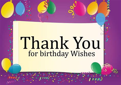 Thank You Message For Birthday Wishes Images