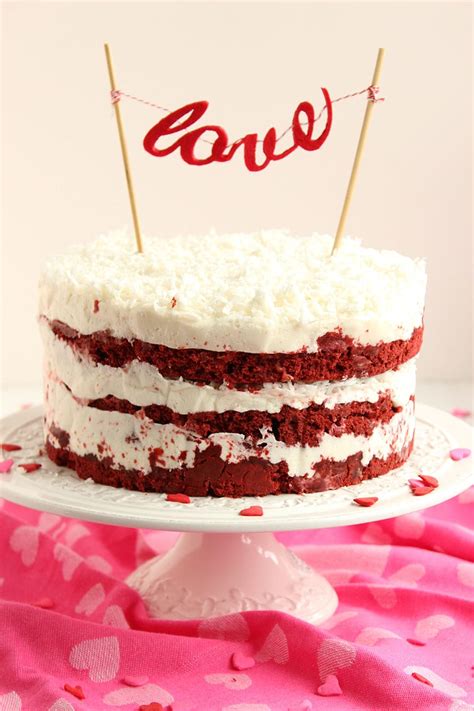 A combination of ingredients such as vinegar, red food coloring, cocoa can i bake all the batter together and then cut it through once cooled for spreading icing? Red Velvet Coconut Cake with Coconut Cream Cheese Frosting ...