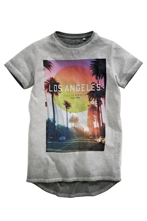 Buy Grey Los Angeles T Shirt 3 16yrs From The Next Uk Online Shop