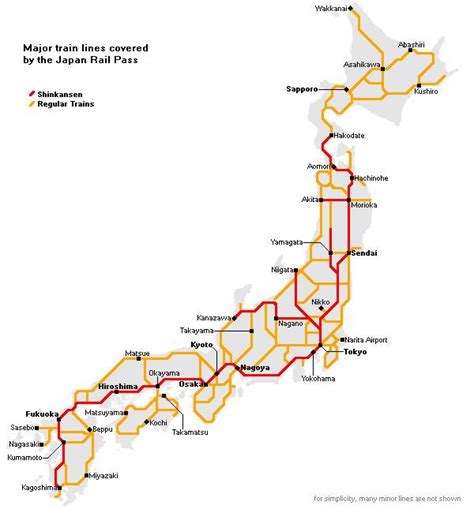 Japan Rail Map Rail Map Japan Eastern Asia Asia