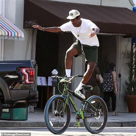 Tyler The Creator 29 Shows Off His Bike Skills As He Rides Around In