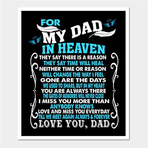 My Dad In Heaven Poem For Daughter Son Loss Dad In Heaven By Gorsok In