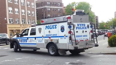 Nypd Esu Ess Truck 10 Cruising By Youtube