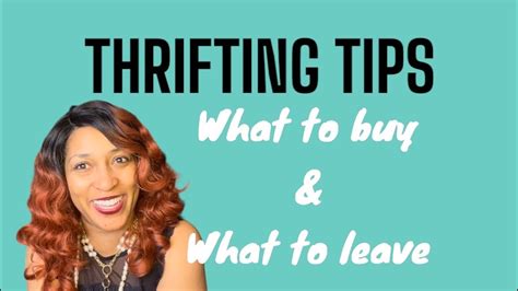 how to thrift thrifting tips what to buy and what not to buy youtube