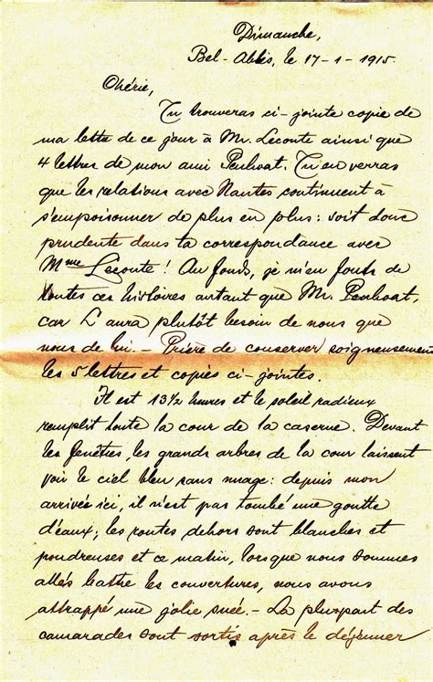 Lettres du Légionnaire Paul Gusdorf à son épouse Marthe 1914 1918