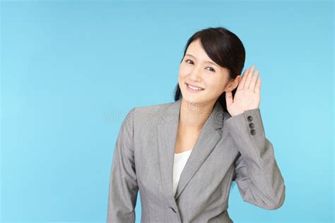 Woman Listen Carefully Stock Image Image Of Lady Happiness 109455425