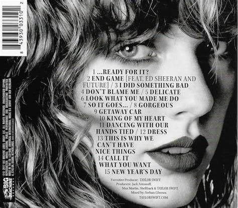 Taylor Swift Reputation 2017 Standard Slipcase Edition Brand New And Factory Sealed Hobbies