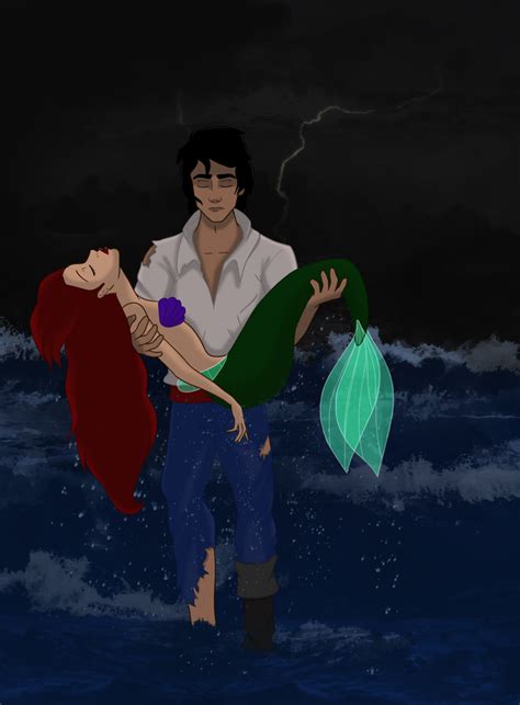 What If Eric Had Saved Ariel From The Explosion By Marionlalala