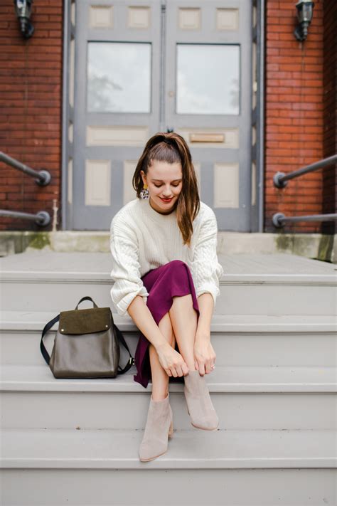 How To Wear A Midi Skirt With Chunky Sweater Jess Keys Kembeo