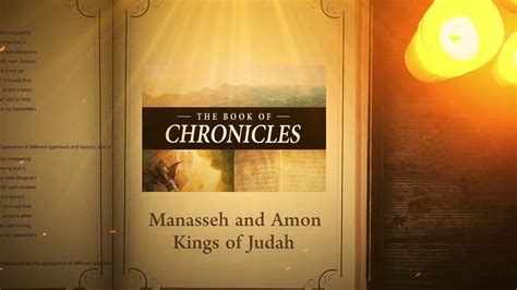 2 Chronicles 33 Manasseh And Amon Kings Of Judah Bible Stories Youtube