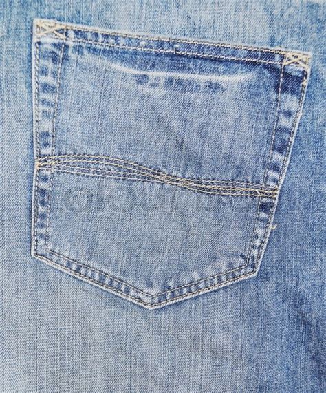 Blue Jeans Pocket Stock Image Colourbox