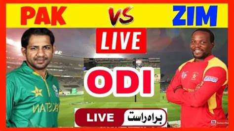 Watch Pakistan Vs Zimbabwe 3rd Odi Live Streaming Live Cricket Match