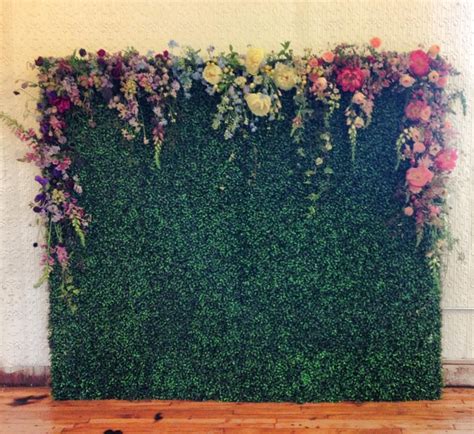Floral Draped Boxwood Wall By Sullivan Owen Floral And