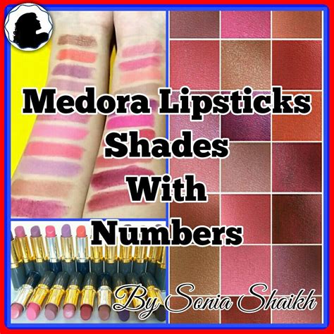 Medora Lipsticks Shades With Numbers Medora Lipstick Lipstick Shades