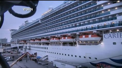 Watch Live Passengers Leave The Caribbean Princess Cruise Ship In Port Everglades Watch Live