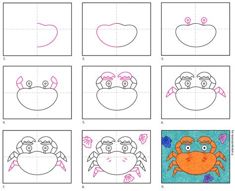 How To Draw A Crab · Art Projects For Kids