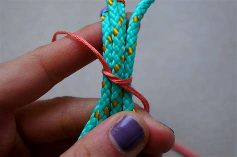 A Few Good Things Diy Wrapped And Knotted Cord Bracelet