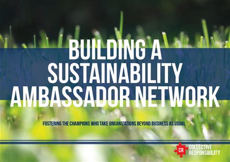 New Series Sustainability Ambassadors Collective Responsibility