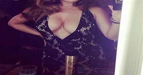 Kelly Brook Shows Off Her Gravity Defying Cleavage In New Saucy Selfies