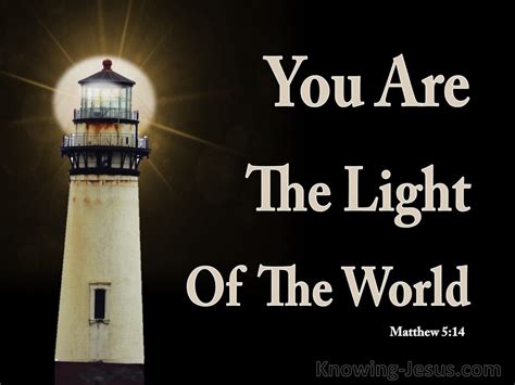 Matthew 514 Let Your Light Shine Before Men Black