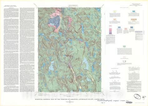 Map Surficial Geologic Map Of The Norfolk Quadrangle Litchfield