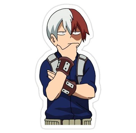 Todoroki Sticker Anime Stickers Bnha Animestickersbnha Anime