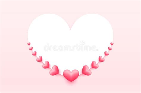 Decorative Hearts Valentines Day Background Stock Vector Illustration