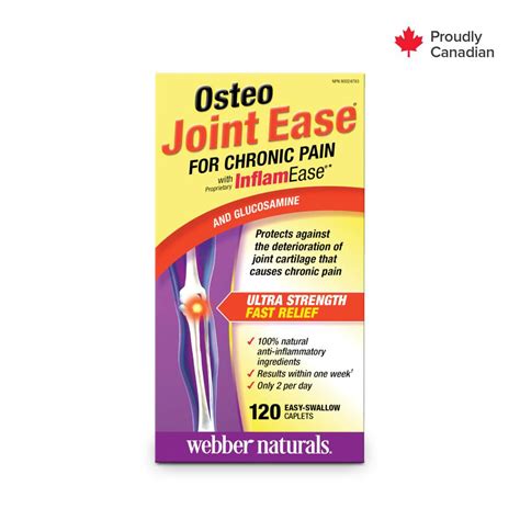 Webber Naturals Osteo Joint Ease With Inflamease And Glucosamine