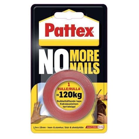 Pattex Montagetape No More Nails Selvklæbende 19mmx15m 1 Rulle 7500 Kr Køb Hos