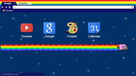 Nyan Cat Chrome Theme Chrome Theme Themebeta