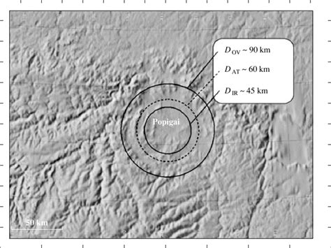 Shadow Map Of The Relief Near The Popigai Meteorite Crater Constructed
