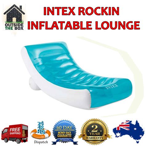 Intex Pool Lounge Inflatable Floating Swimming Pool Mat Raft Beach