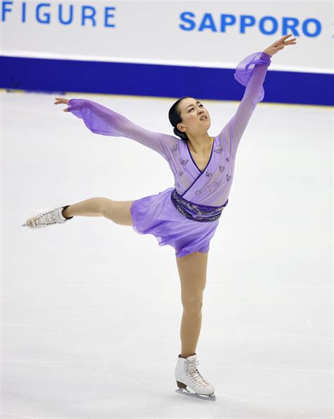 Mao Asada Performs During The Womens Figure Skating Free Program Of