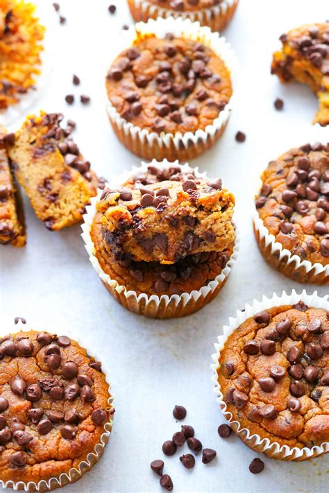 Healthy Pumpkin Protein Muffins Pinch Me Good Recipe In 2020 Easy