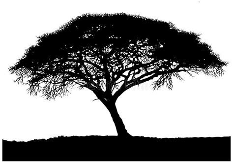 African Tree Silhouette Clip Art