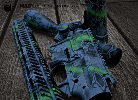 Mad Dragon Camo On A Seekins Precision Ar Set In Mad Black Mad Green