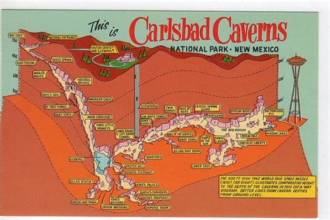 Nm Carlsbad Caverns Np Map Carlsbad Caverns National Park Carlsbad