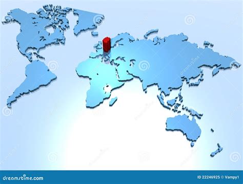 World Map Country Of Germany Royalty Free Stock Photo Image 22246925