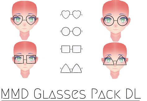 Mmd Glasses Pack Dl By Mianbaga Mmd On Deviantart